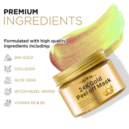 24K Gold Tearing Mask Blackhead Suction