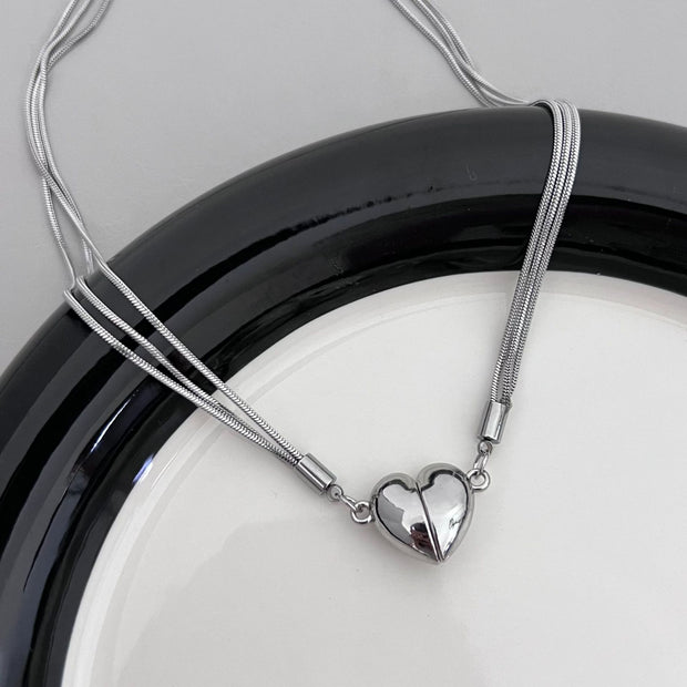 Sweet Cool Hot Girl Y2g Black Diamond Punk Choker Necklace